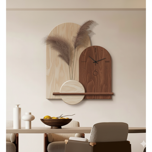 ساعت دیواری دکوراتیو چوب روس