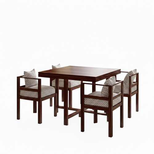 میز غذا خوری چهار نفره چوب گردو