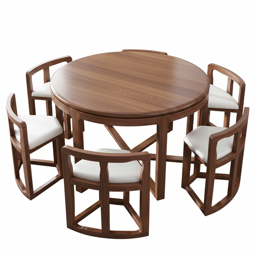 میز غذاخوری شش نفره چوب گردو